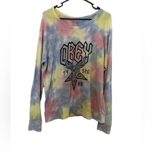 OBEY TIE DYE SWEATER